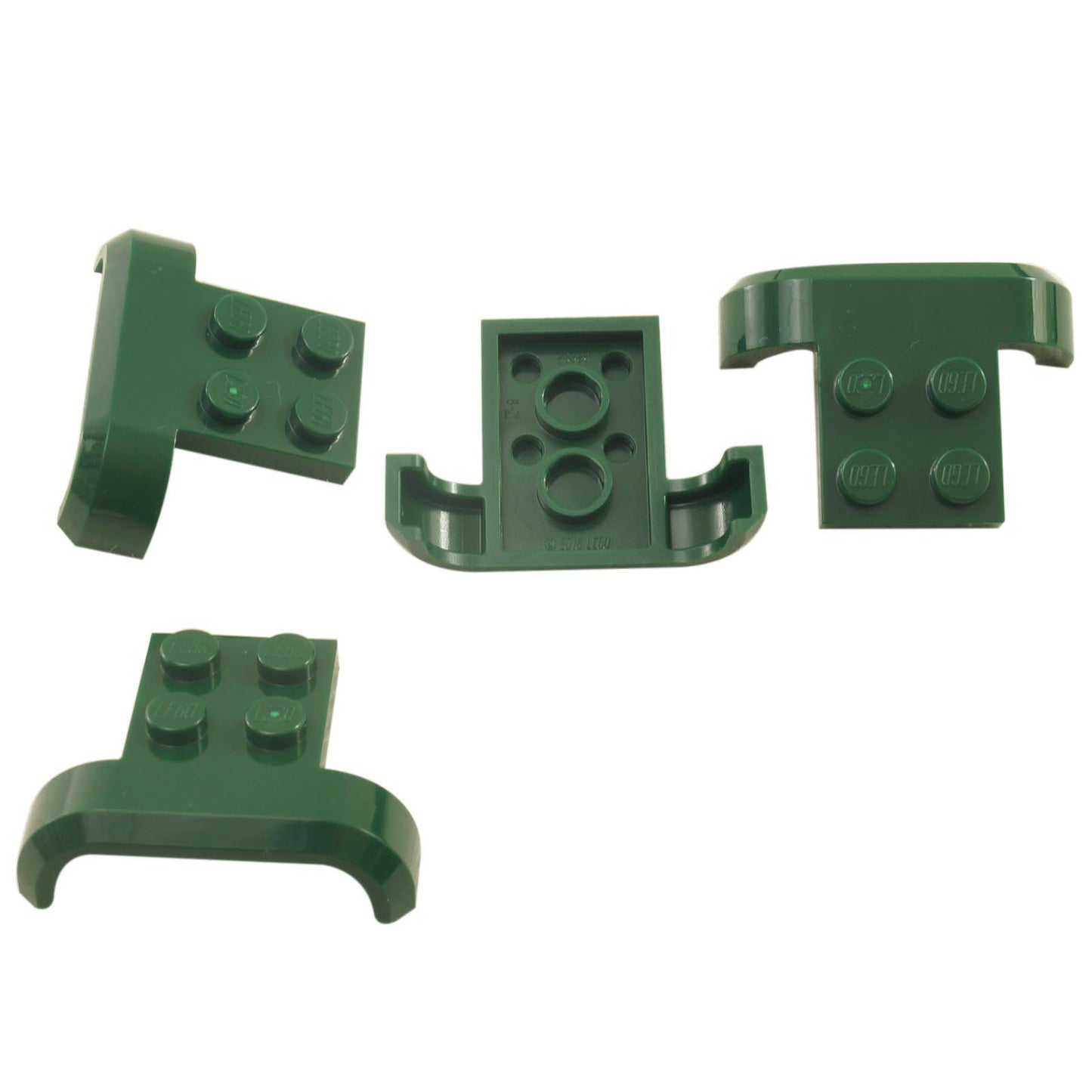 LEGO Vehicle Mudguard 4 x 3 x 1 curved wheel arch part 28326 dark green