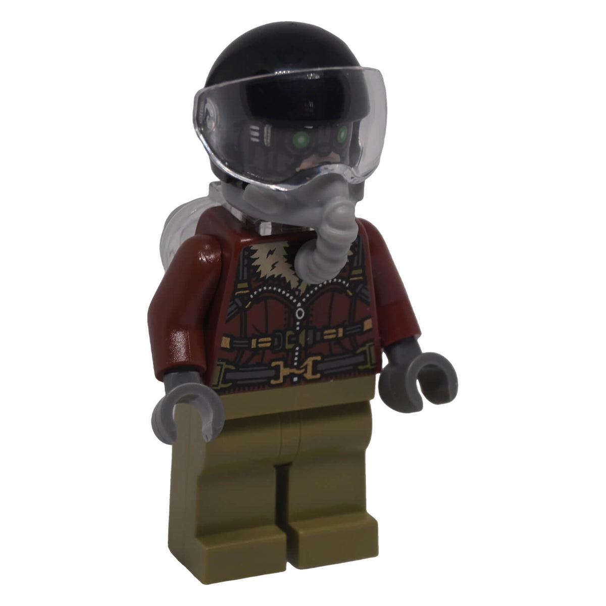 LEGO Vulture sh0775 minifigure with closed aviator visor and oxygen mask