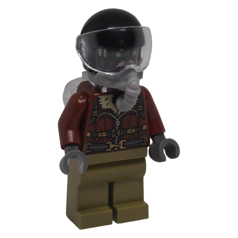 LEGO Vulture sh0775 minifigure with closed aviator visor and oxygen mask