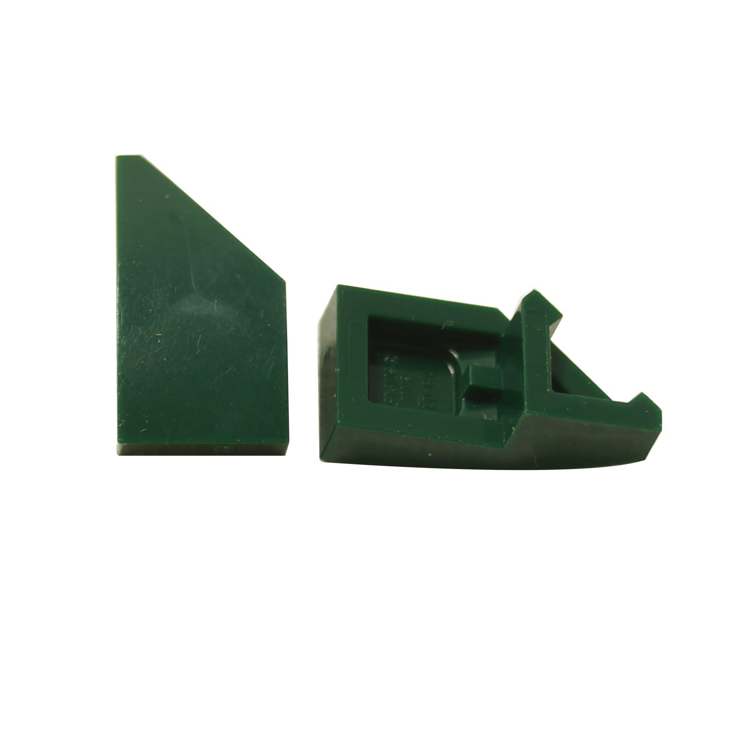 Dark green LEGO® wedge 2 x 1 x 2/3 right, part 29119, angled plate piece for slopes and structural detail