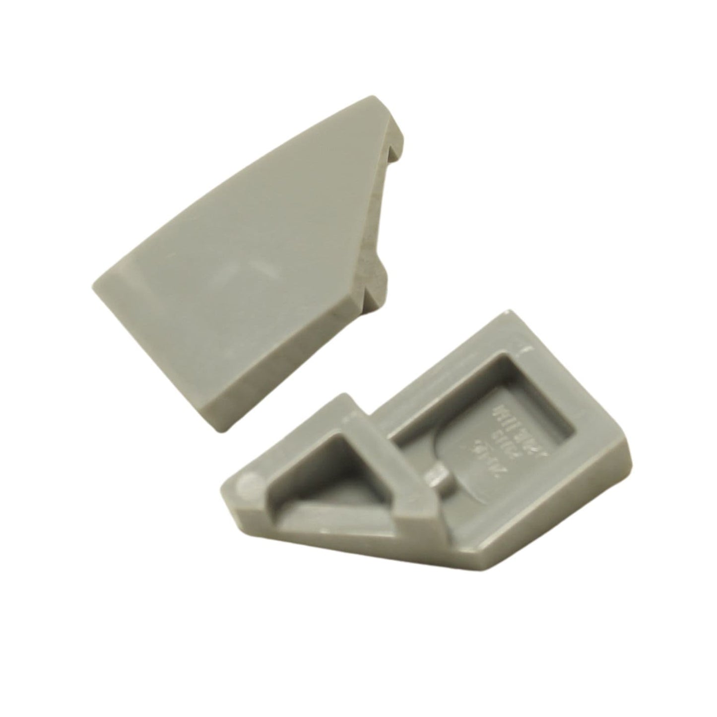 Light bluish gray LEGO® wedge 2 x 1 x 2/3 right, part 29119, angled plate piece for slopes and structural detail