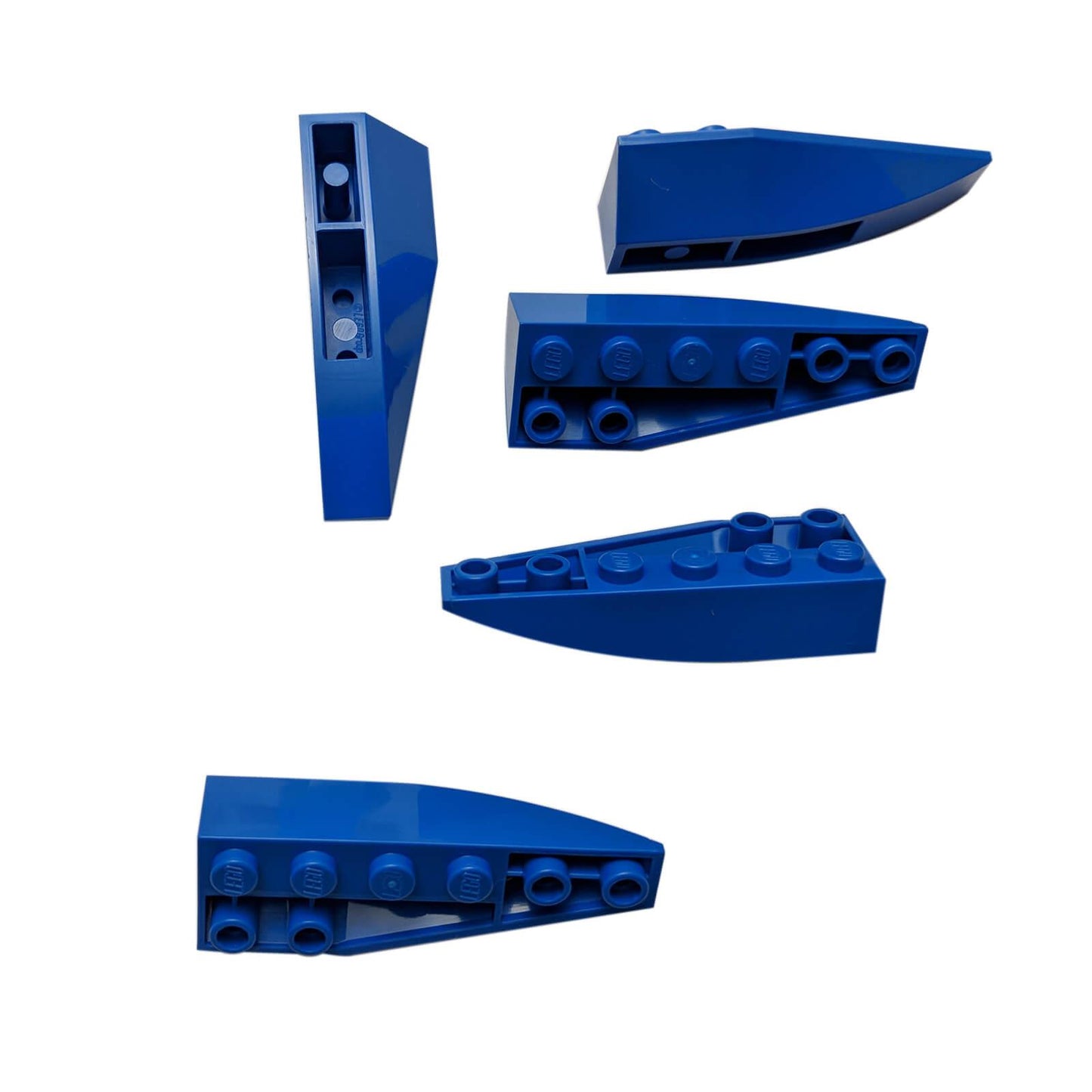 Red LEGO® Wedge 6 x 2 Inverted Right part 41764 blue