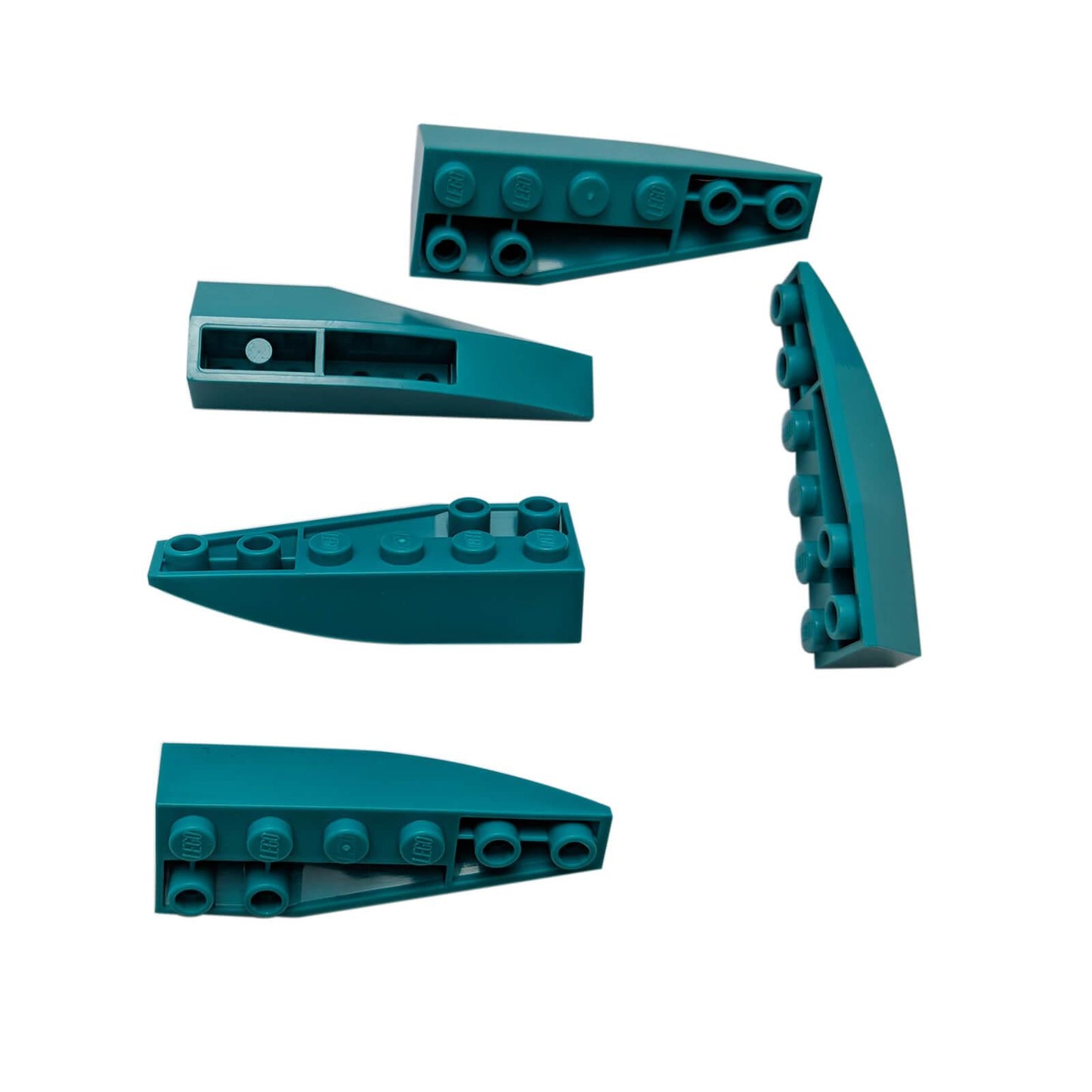 Red LEGO® Wedge 6 x 2 Inverted Right part 41764 dark turuoise