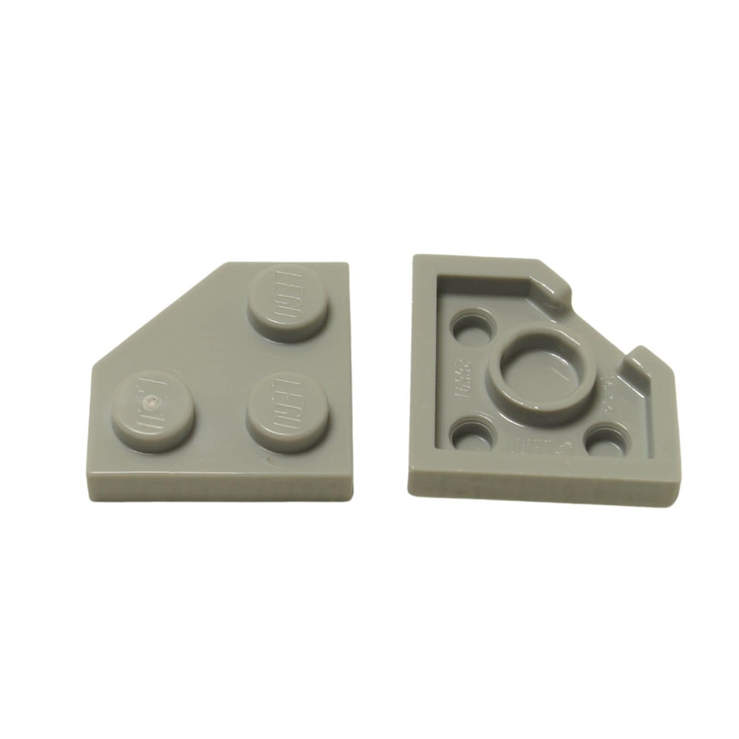Wedge Plate 2 x 2 Cut Corner in light bluish gray LEGO® piece, part 26601, angled corner plate for building detail