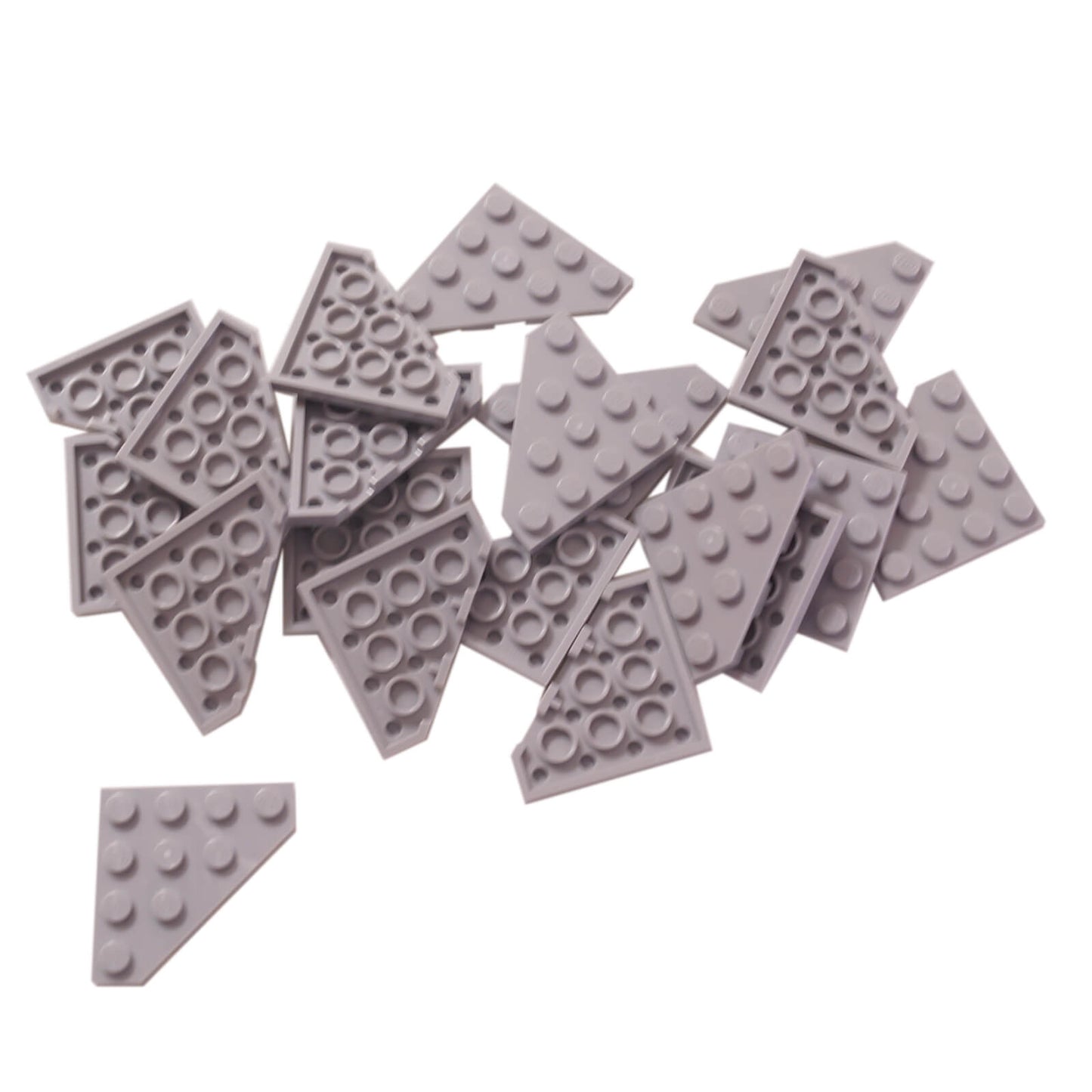 LEGO® Wedge Plate 4 x 4 Cut Corner 30503 light bluish gray