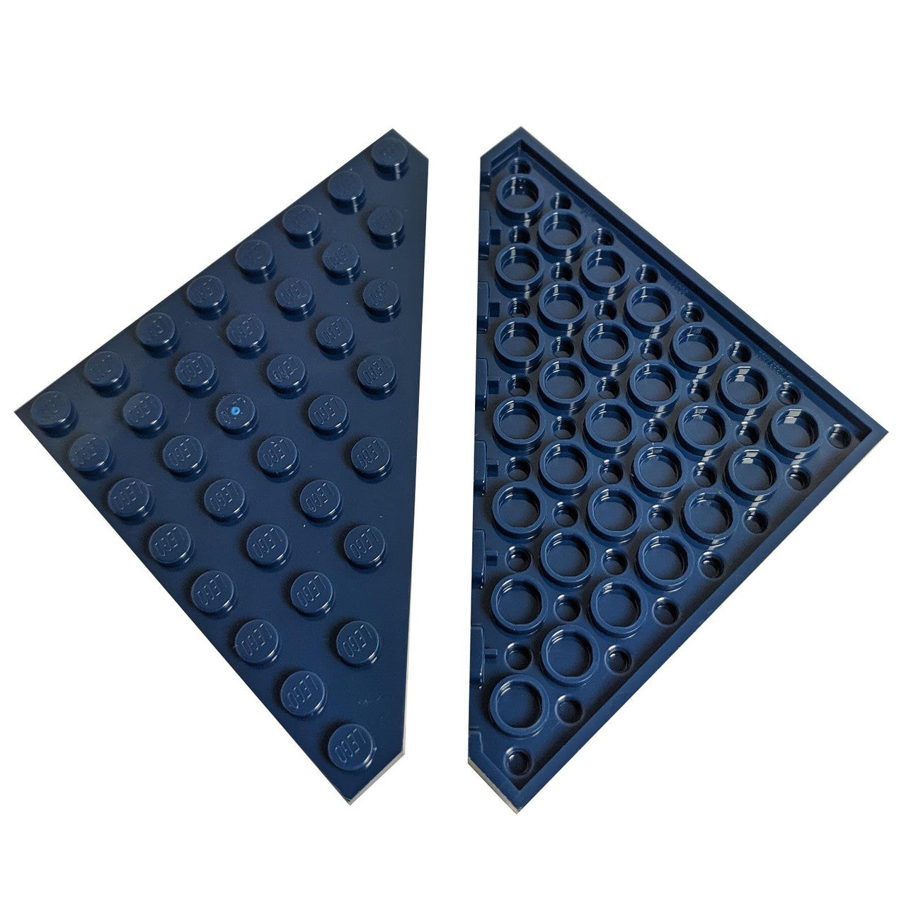 LEGO Wedge Plate 8 x 8 Cut Corner part 30504 dark blue