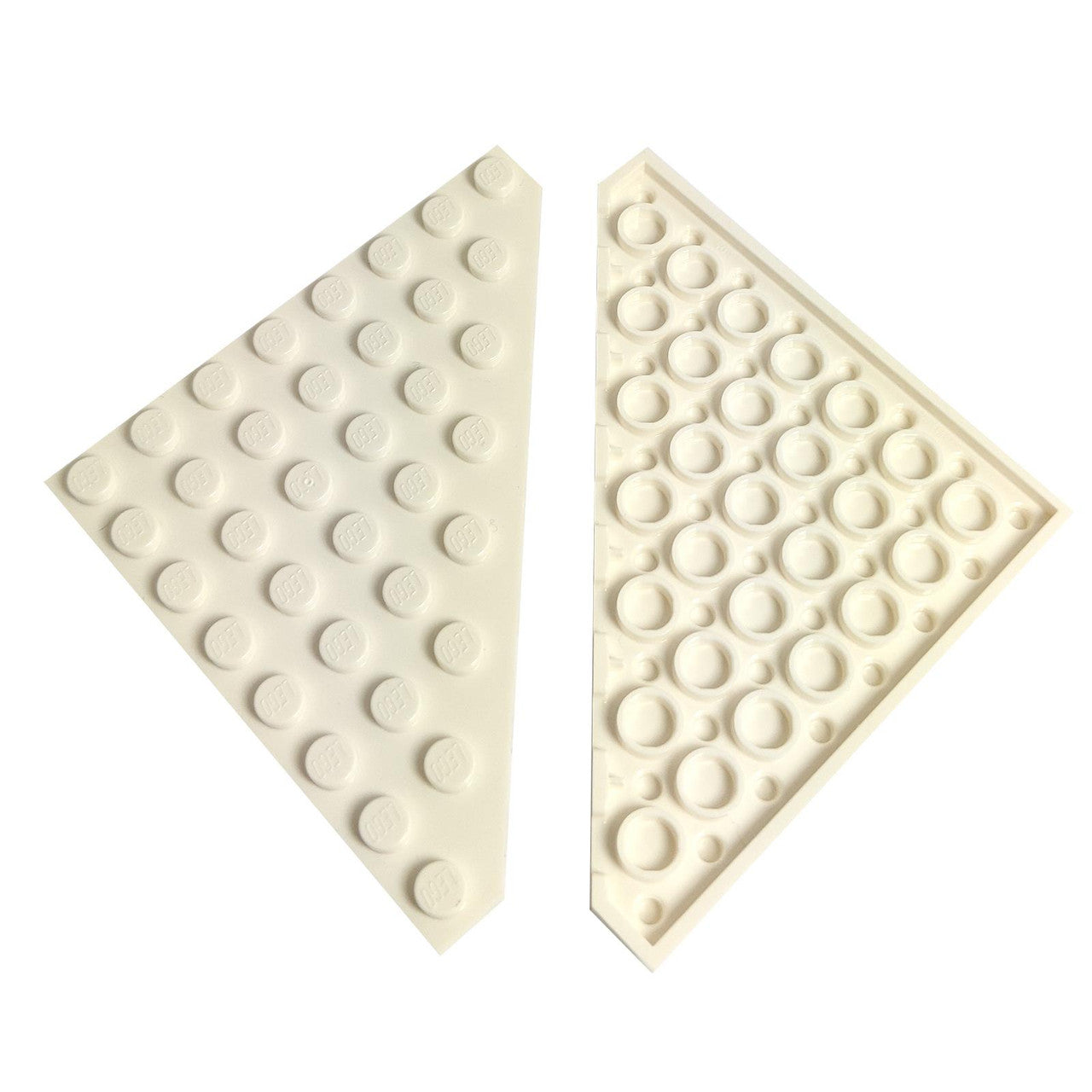 LEGO Wedge Plate 8 x 8 Cut Corner part 30504 white