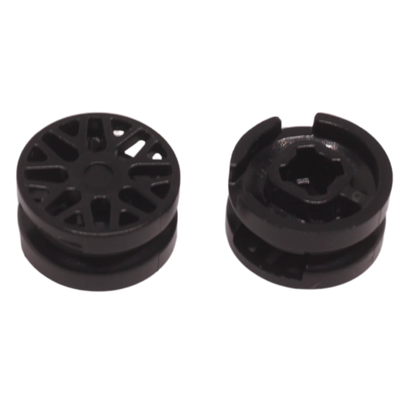 LEGO Wheel 11mm diameter x 6mm width with a detailed 8 'Y' spoke pattern (Part 93595).