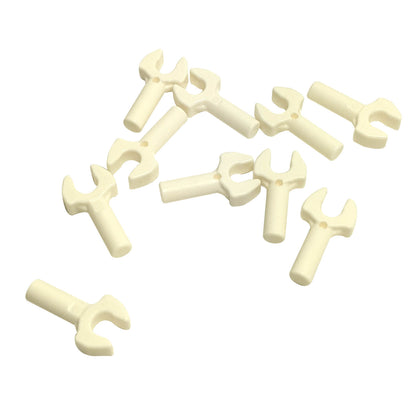 White bar 1L with clip mechanical claw (48729b) for gripping parts, tools, and small build attachments
