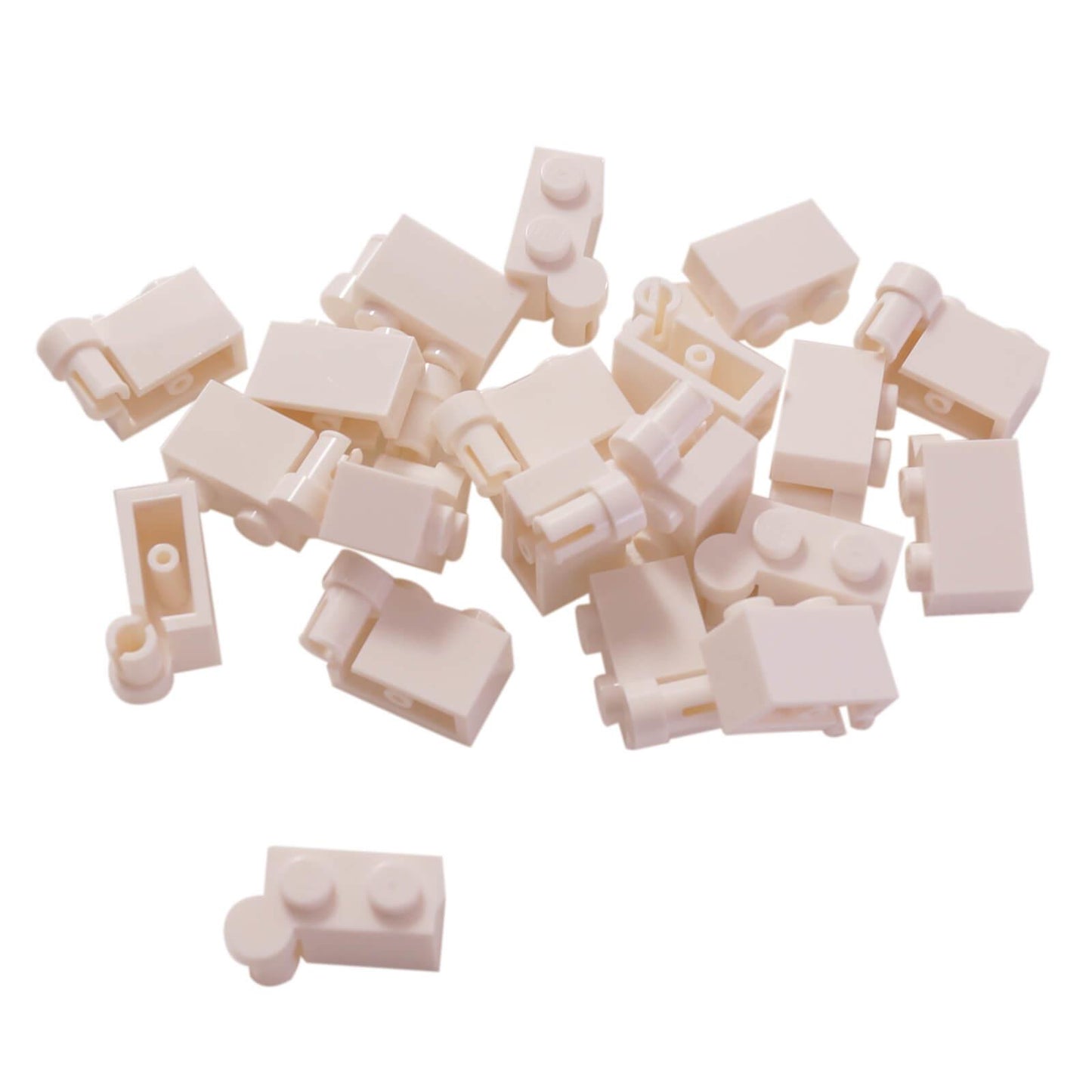 Bianco mattoncino cerniera 1 x 4 con parte superiore girevole (3830) per costruzioni rotanti, sezioni mobili e meccanismi a cerniera
