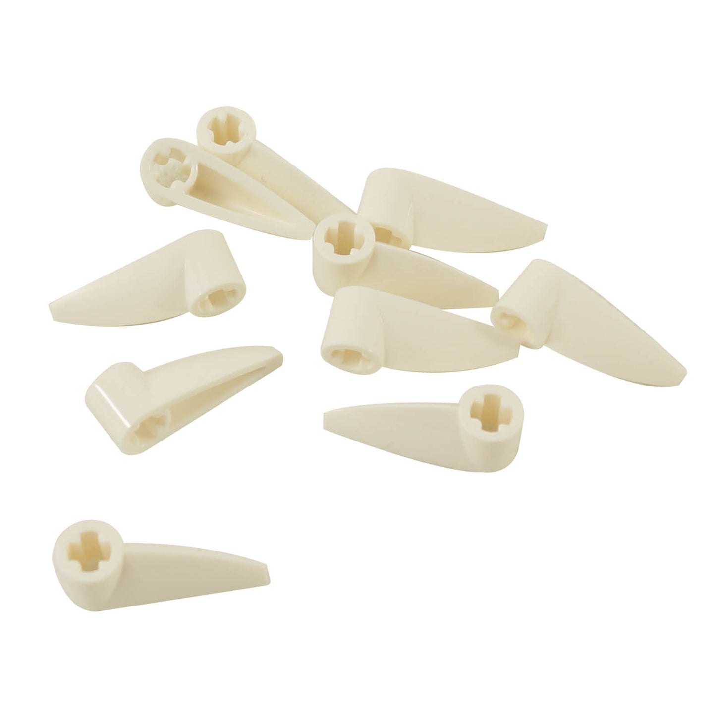 Putih LEGO® Elemen gigi Bionicle 1 x 3 dengan lubang aci untuk pembinaan Technic dan makhluk
