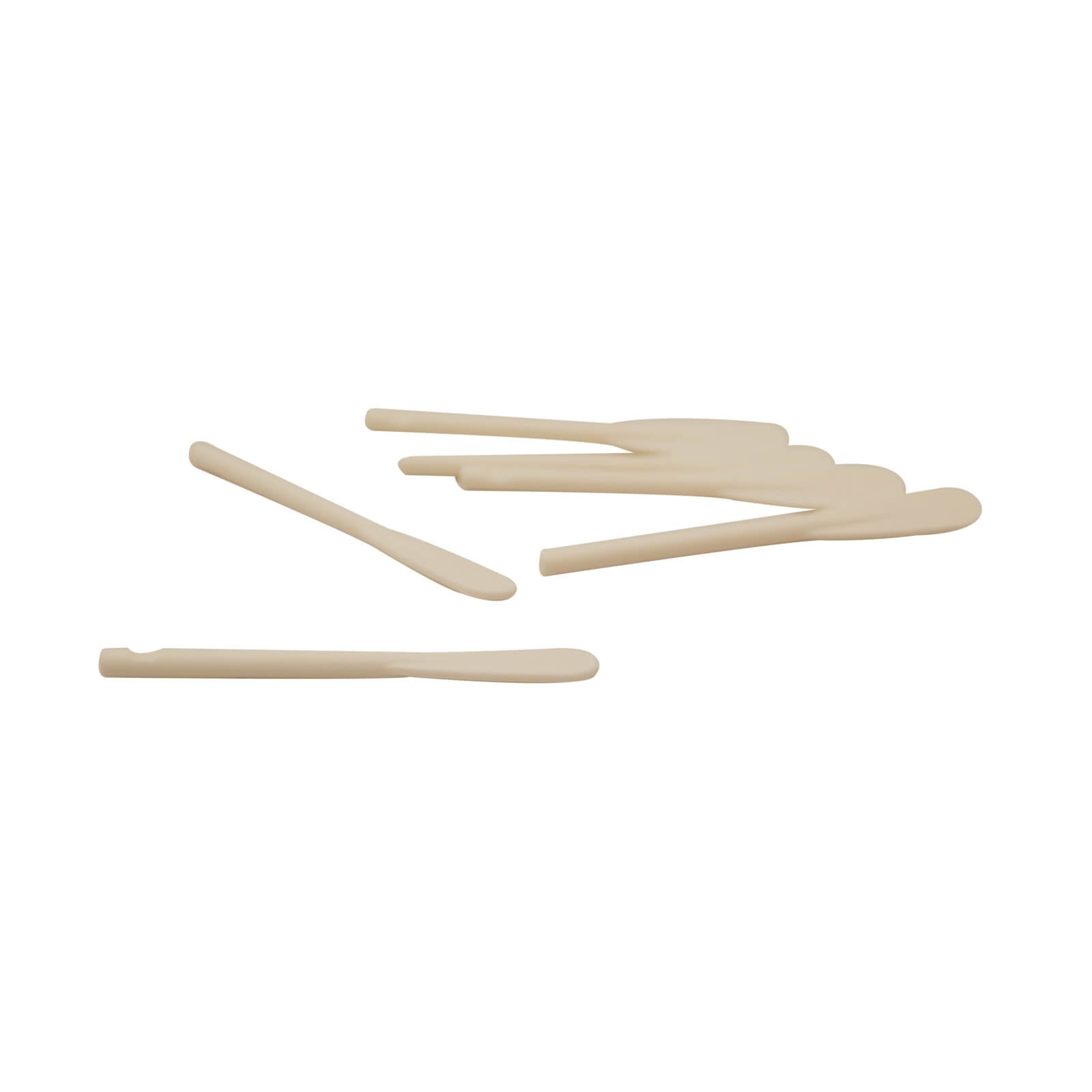 White reinforced oar paddle minifigure utensil with wide flat blade and strengthened shaft design