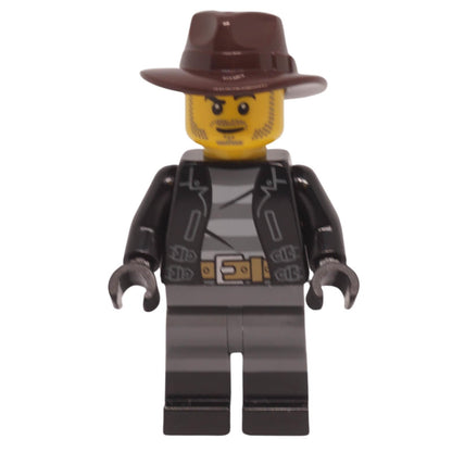 LEGO Wild West Train Cowboy Minifigure bdp199 with dark brown fedora
