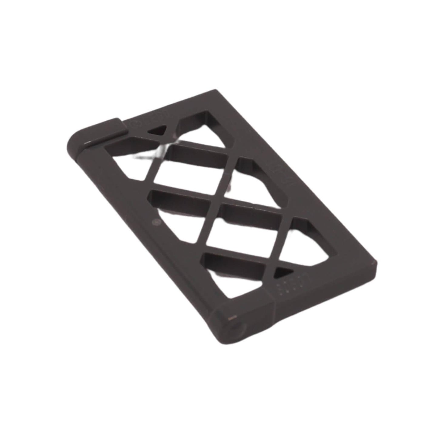Dark bluish gray Window Pane 1 x 2 x 3 with lattice grid design and thick side tabs, part 60607