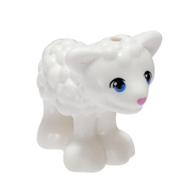 Lamb with Blue Eyes and Dark Pink Nose Pattern