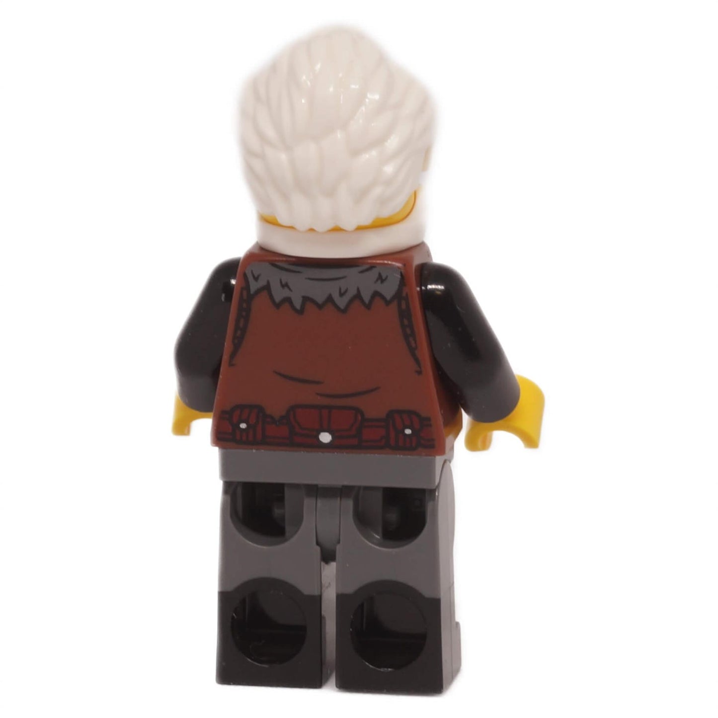 LEGO Wolfpack Male Minifigure bdp276 with White Beard from Outlaw Forest Den backside
