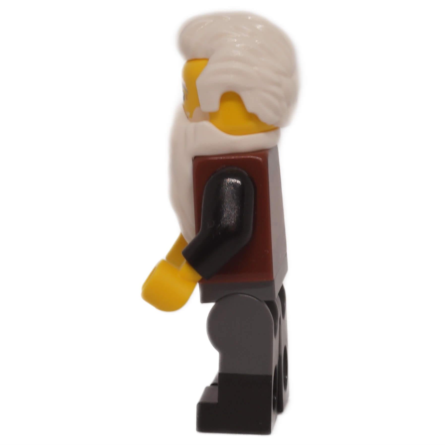 LEGO Wolfpack Male Minifigure bdp276 with White Beard from Outlaw Forest Den side