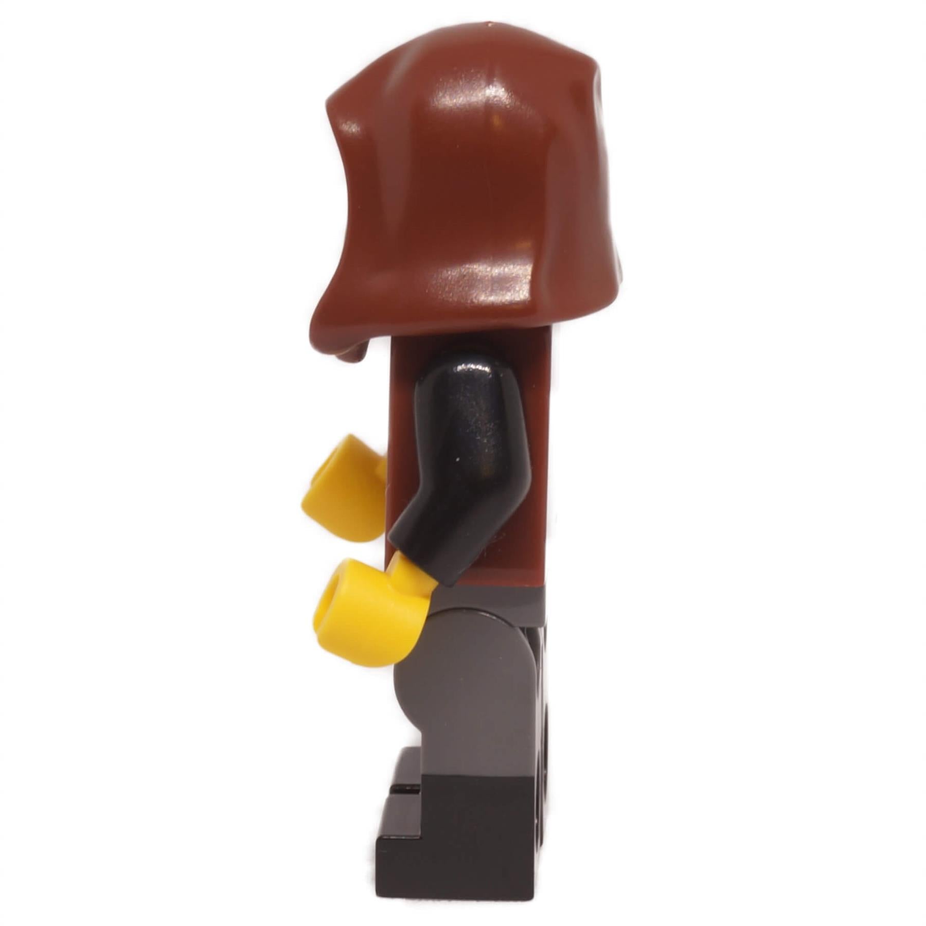 LEGO Wolfpack Male Minifigure bdp277 with Reddish Brown Hood from Outlaw Forest Den - side