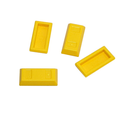 Gelb LEGO® Minifigur Utensil Goldbarren / - ingot, verwendet als Schatz, Barren oder dekoratives Zubehör
