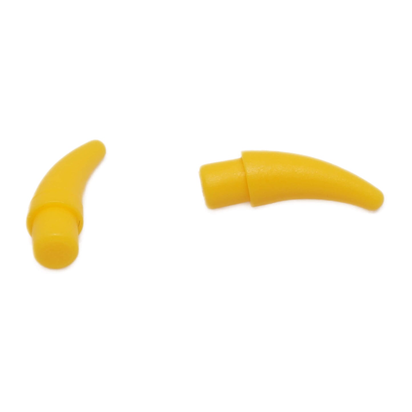 Yellow small barb claw horn part 53451 for LEGO® creature details, spikes, and decorative elements

