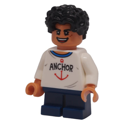 LEGO ONE PIECE young Monkey D. Luffy op003 with open-mouth grin