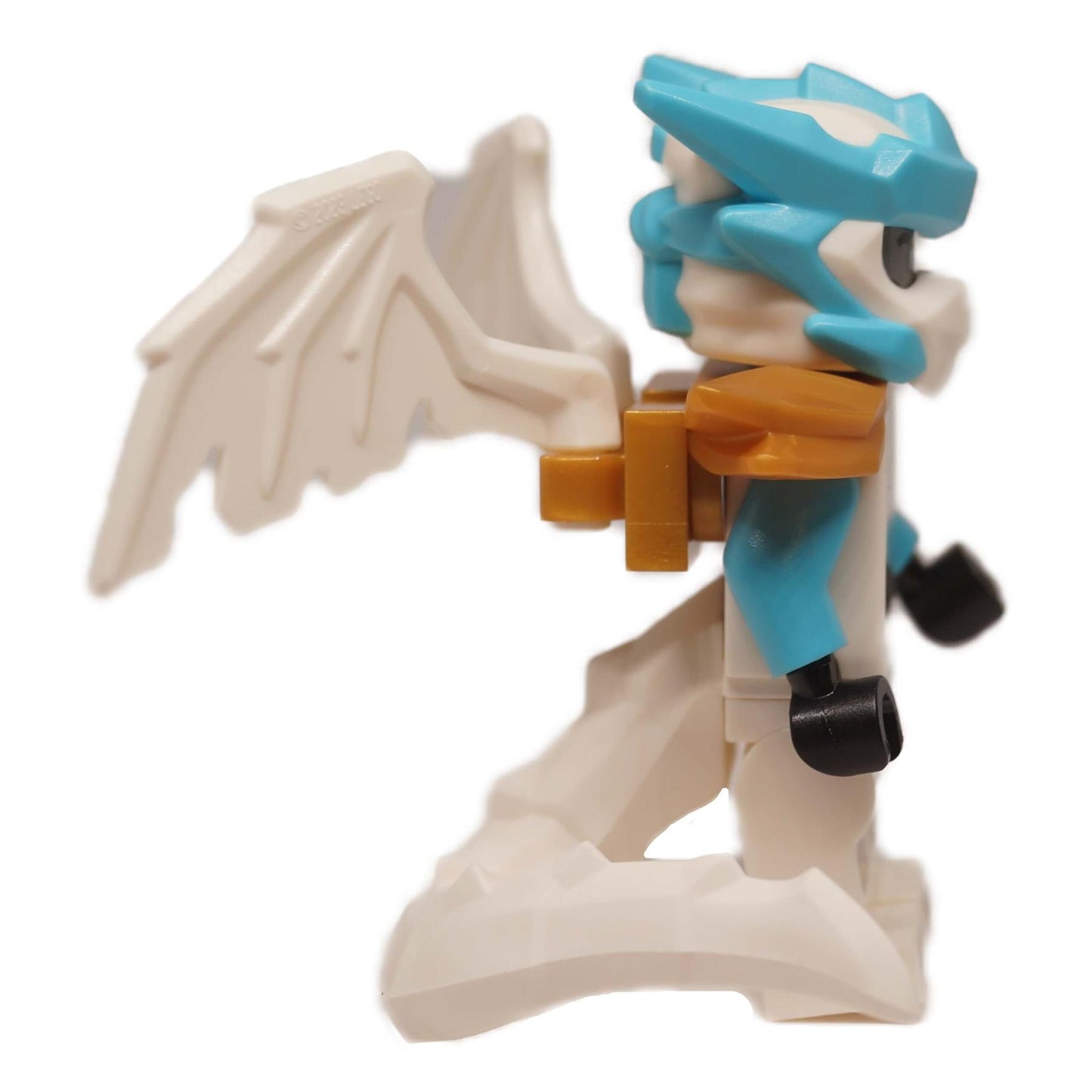 LEGO® NINJAGO® Zane dragon outfit minifigure left side view with wing attachment Dragons Rising S4