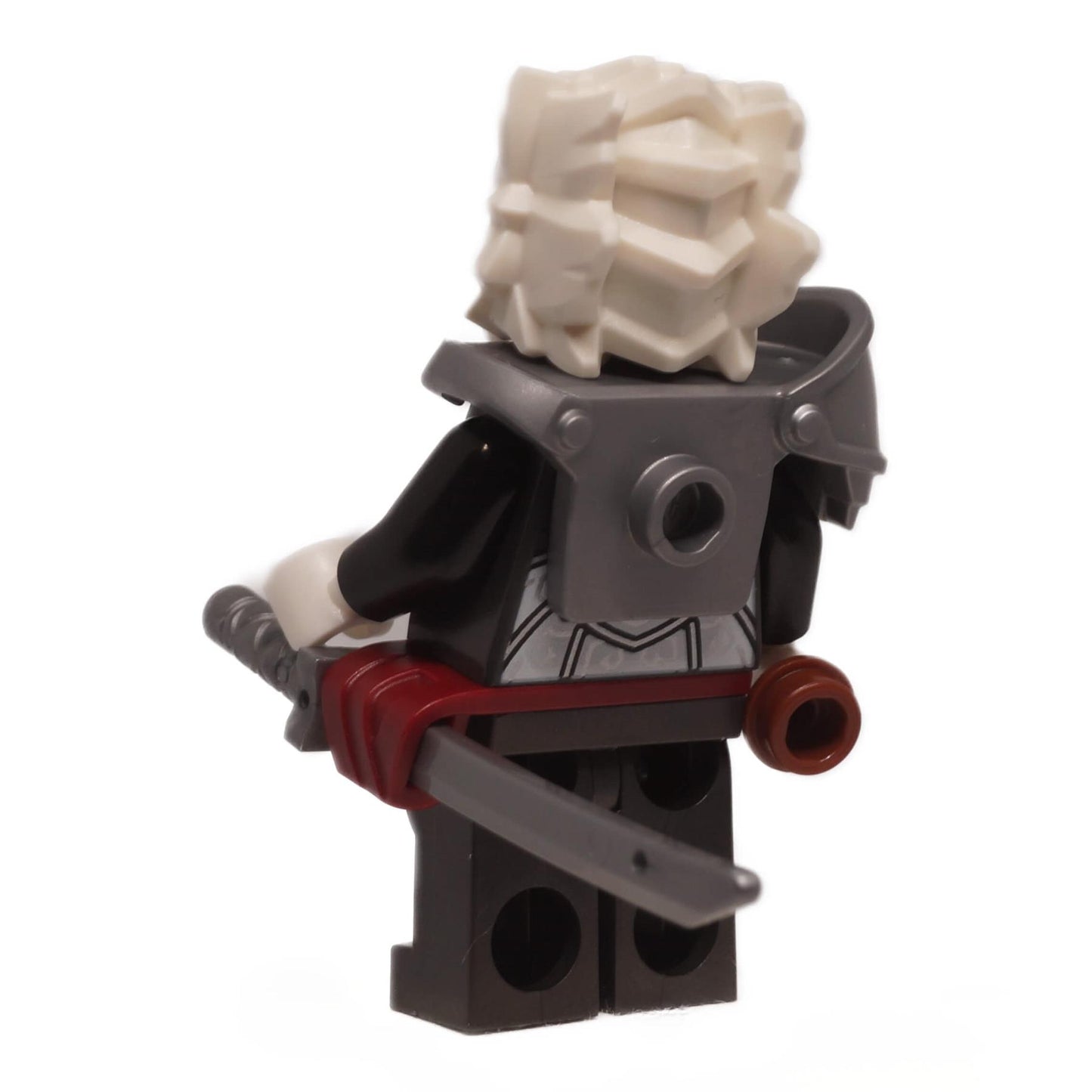 LEGO NINJAGO Zilvar minifigure from set 71863 with weapon rear view